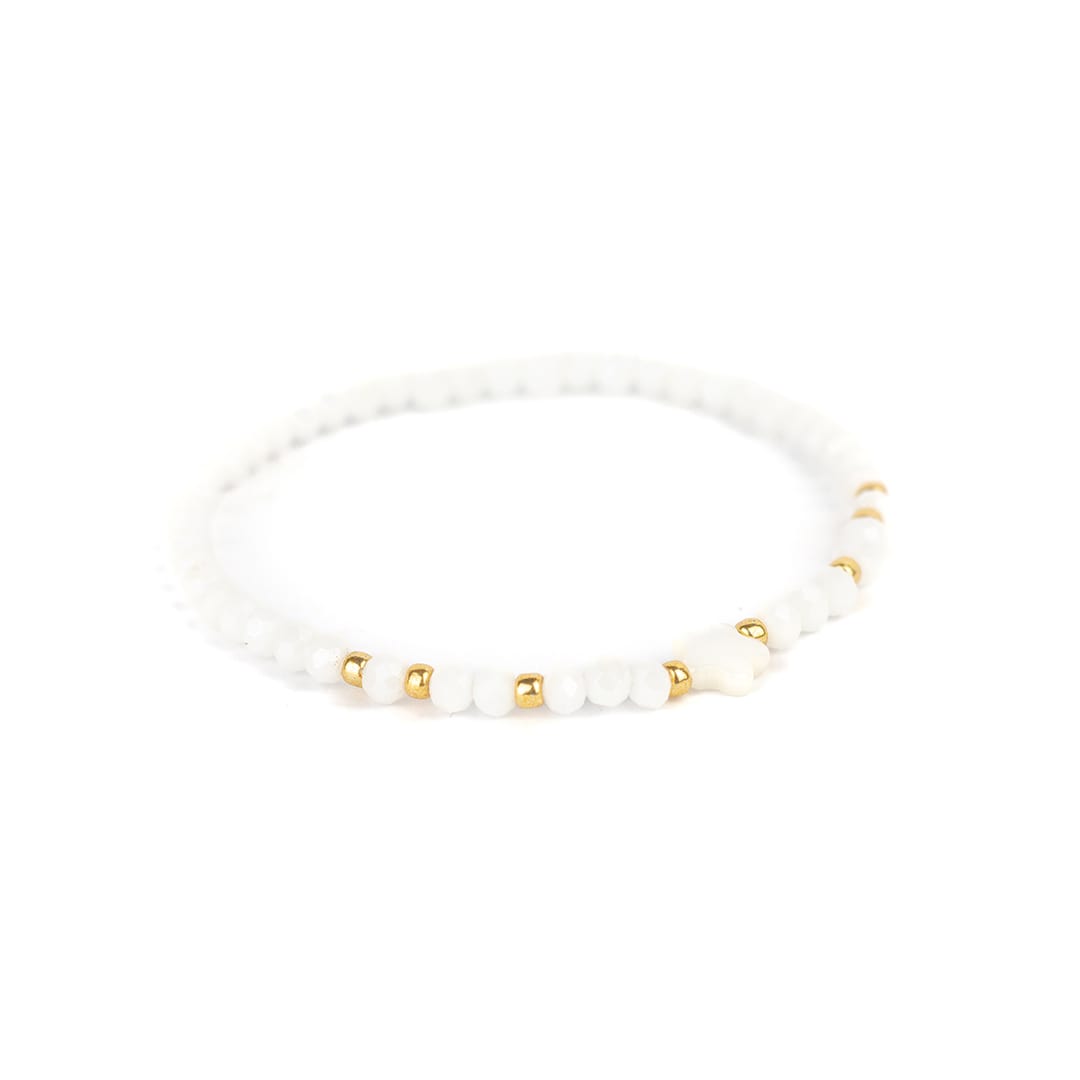 inrosa Armband Modell 'Noi & Shira' weiß (4er Pack) – Bild 2